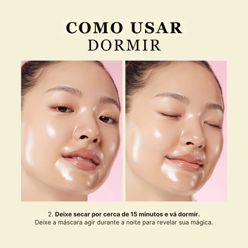 Máscara Noturna Envolvente de Cúrcuma & Ácido Kójico